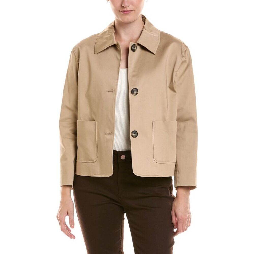 Jones New York Womens Three Button Jacket, Brown